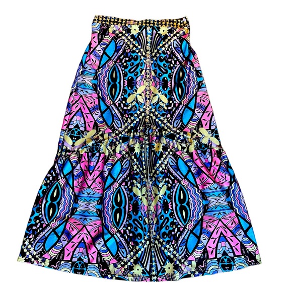 🔥4 for $75🔥 Very Unique Maxi Skirt Size Large Festival Hippy - Picture 1 of 6